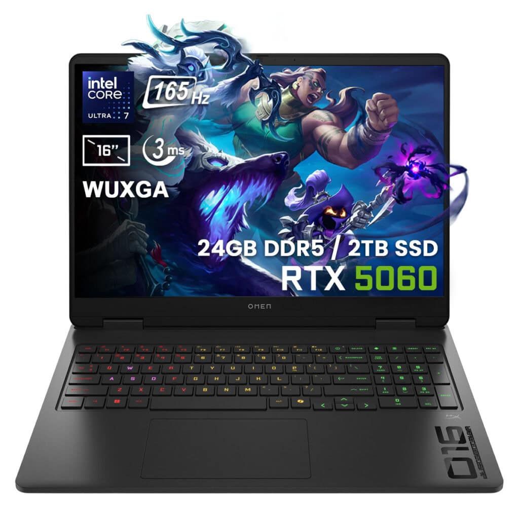 HP Omen Slim 16-an0036nt, güçlü Intel Core Ultra 7-255H işlemci ve RTX 5060 ekran kartı ile yüksek performans sağlar. 16 inç WUXGA ekran, 24GB DDR5 RAM ve 2TB SSD ile oyun ve profesyonel kullanım için.