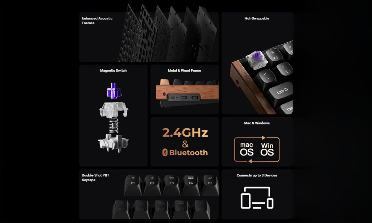 Keychron K10 HE Special Edition Beyaz Gaming Klavye H1