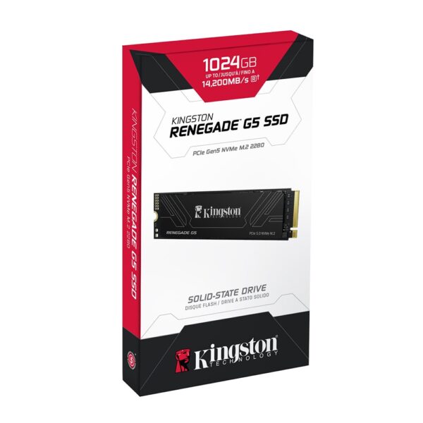 Kingston Renegade G5 1tb Nvme Pcie Gen5 X4 Okuma 14200mb – Yazma 11000mb M.2 Ssd (srng2s1t0) 5
