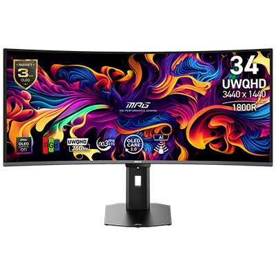 MSI MPG 341CQR QD-OLED X36 Gaming Monitör H1
