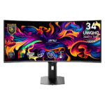 MSI MPG 341CQR QD-OLED X36 34 inç 360Hz 0.03ms UWQHD Adaptive Sync Kavisli Pivot Gaming Monitör