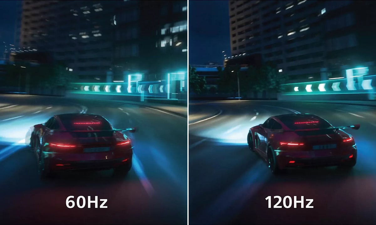 Ultra Pürüzsüz Görüntüler İçin 120 Hz Yenileme Hızları