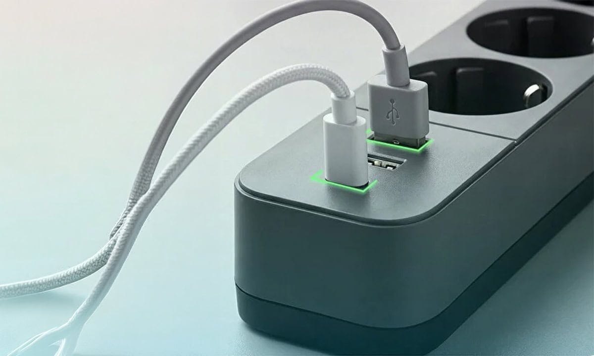 S-link SPG03U 3'lü priz ve USB şarj cihazı, 1.5m kablo, 2 USB ve 1 Type-C portu, 100% bakır ile yüksek performans ve güvenlik sağlar.