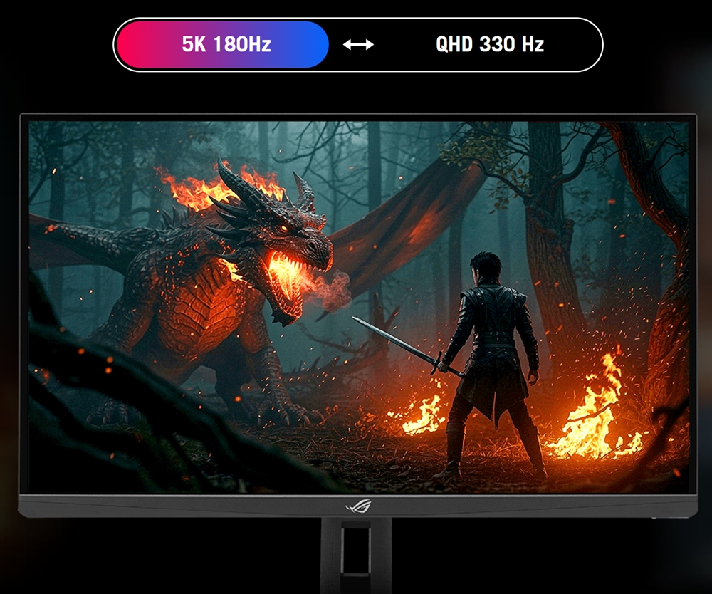 ASUS ROG Strix XG27JCG 27 inç 180Hz 5K 0.3ms 330Hz 2K QHD Dual Mode Adaptive Sync Fast IPS Pivot Gaming Monitör h6