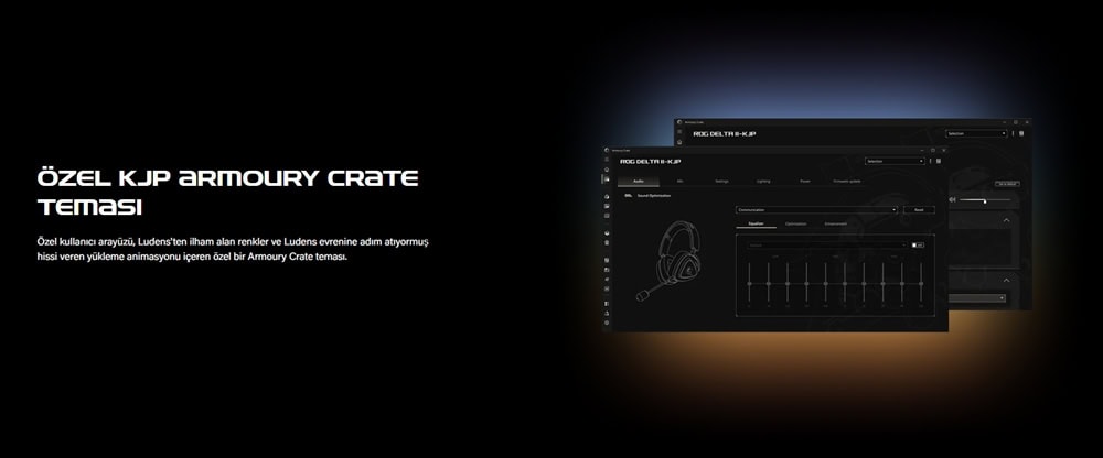 ASUS ROG Delta II-KJP oyun kulaklığı, yüksek ses kalitesi ve konfor sağlayan tasarımıyla oyun deneyiminizi artırır. Gelişmiş ses teknolojisi ve şık görünümüyle profesyonel oyuncular için ideal.