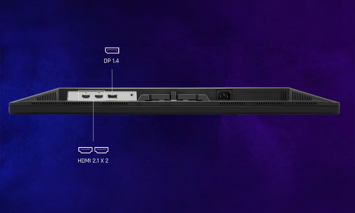 ViewSonic VX2758A 27 inç 240 Hz 1ms 2K QHD IPS Gaming Monitör bağlantı portları.