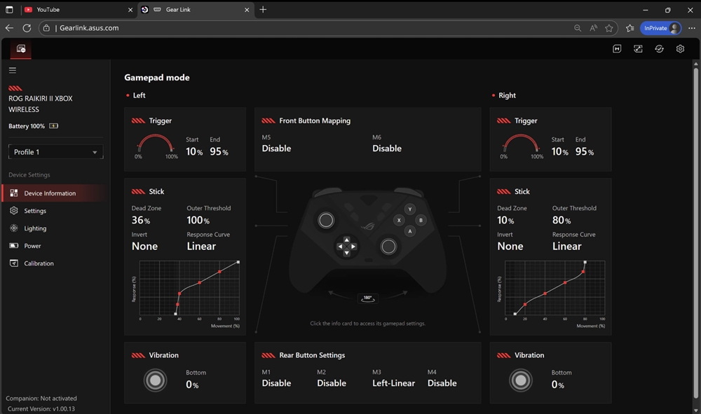 ROG Raikiri II Xbox Wireless Controller