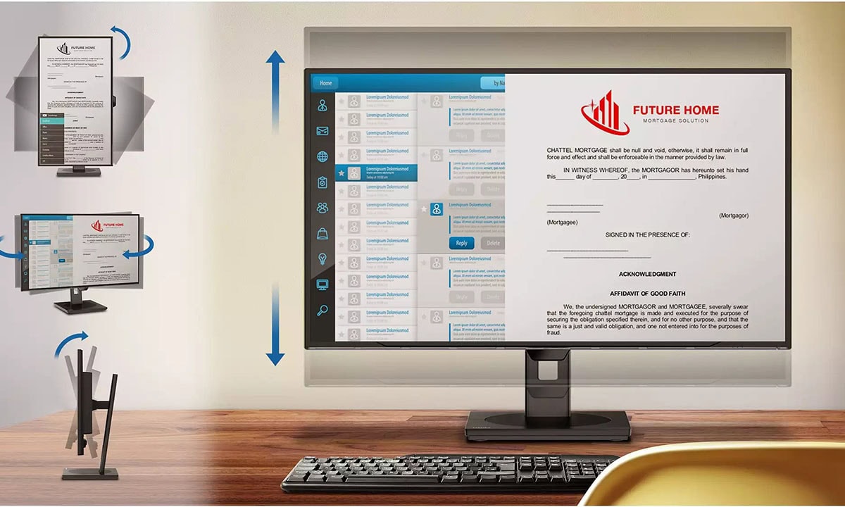 Yüksek çözünürlüklü Philips 242B1H/00 23.8 inç monitör, 75Hz yenileme hızı ve 4ms tepki süresi ile net ve akıcı görüntü sağlar. IPS paneli ve pivot özelliği ile ergonomik kullanım imkanı sunar.