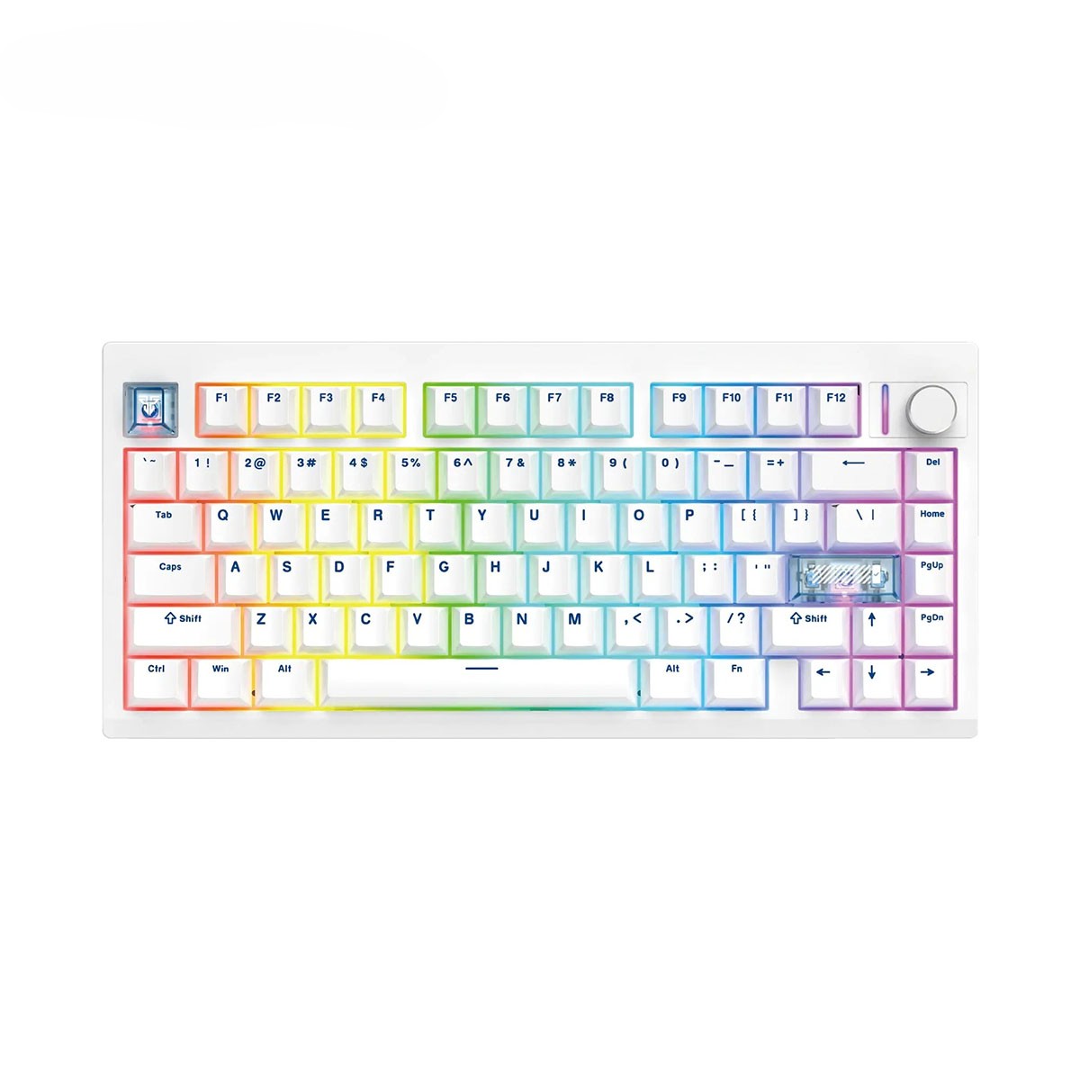 Fantech Mk921 Maxfit8 White White Switch Hotswap Rgb Kablosuz İngilizce Mekanik Gaming Klavye 1