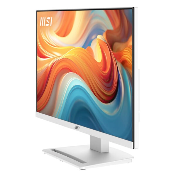 MSI PRO MP241W 23.8 inç Full HD 144Hz VA monitör, FreeSync teknolojisi ve şık beyaz tasarımıyla yüksek performans ve görsel kalite sunar.