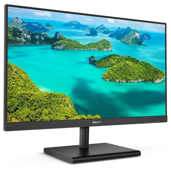 Philips 245E1S/00 23,8 inç 75Hz 4ms 2K QHD IPS monitör, yüksek çözünürlük ve renk doğruluğu ile profesyonel ve oyun kullanımı için ideal. Adaptive Sync teknolojisi sayesinde akıcı görüntü sağlar.