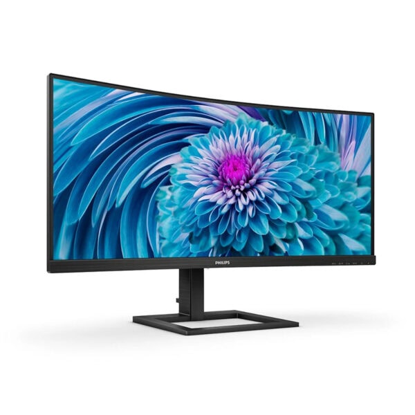 Philips 346E2CUAE/00 34 inç kavisli monitör, 100Hz yenileme hızı ve 4ms tepki süresi ile UWQHD çözünürlük sunar. FreeSync Premium teknolojisiyle oyun ve grafik performansını artırır.