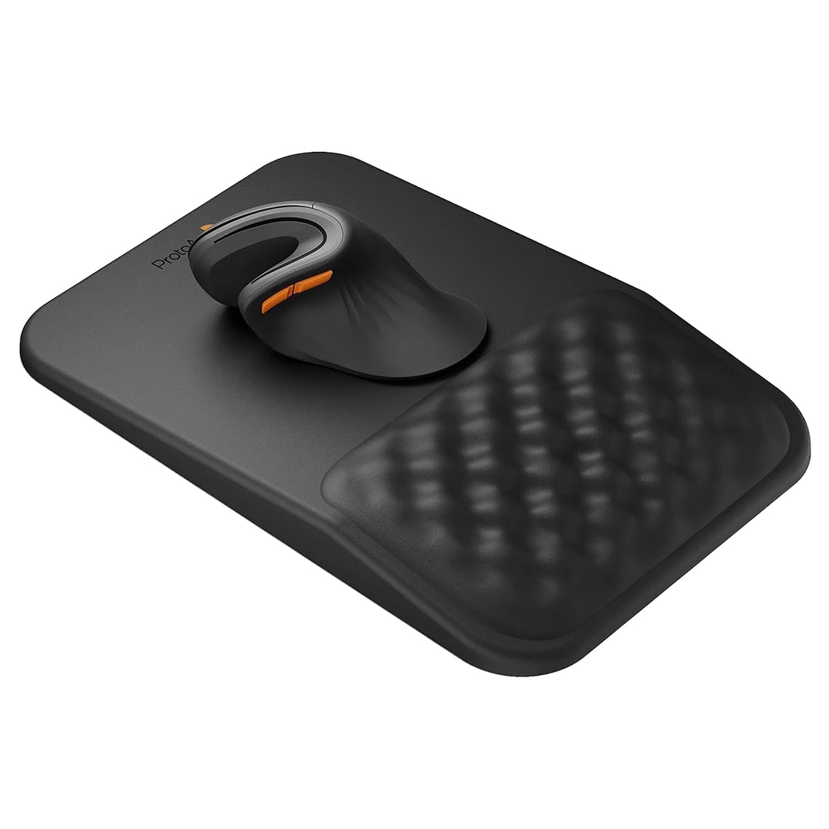 ProtoArc MP50 ergonomik PU deri bilek destekli mouse pad, konforlu kullanım ve el sağlığı için ideal. Siyah renkli, kaymaz taban ve yumuşak yüzey ile uzun süreli kullanım sağlar.