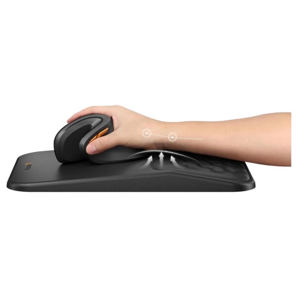 Ergonomik PU deri bilek destekli mouse pad, konforlu ve şık tasarımıyla uzun süreli kullanımlar için ideal.