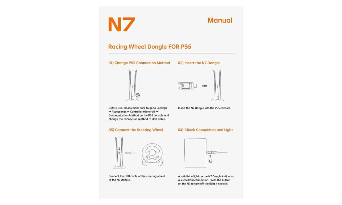 PS5 Uyumlu Yarış Direksiyonu Bağlantı Adaptörü