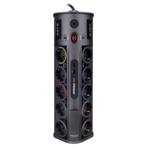 S-Link PRZ010 priz çoklu priz, 1.8M kablo, 1860 Joule koruma, USB ve Type-C çıkışlarıyla elektrikli cihazlar için güvenli ve kullanışlı güç dağıtımı sağlar.