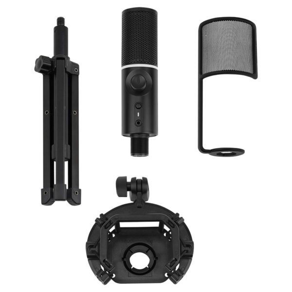 Streamplify Mic Tripod Cardioid Rgb Siyah Yayinci Mikrofonu 9