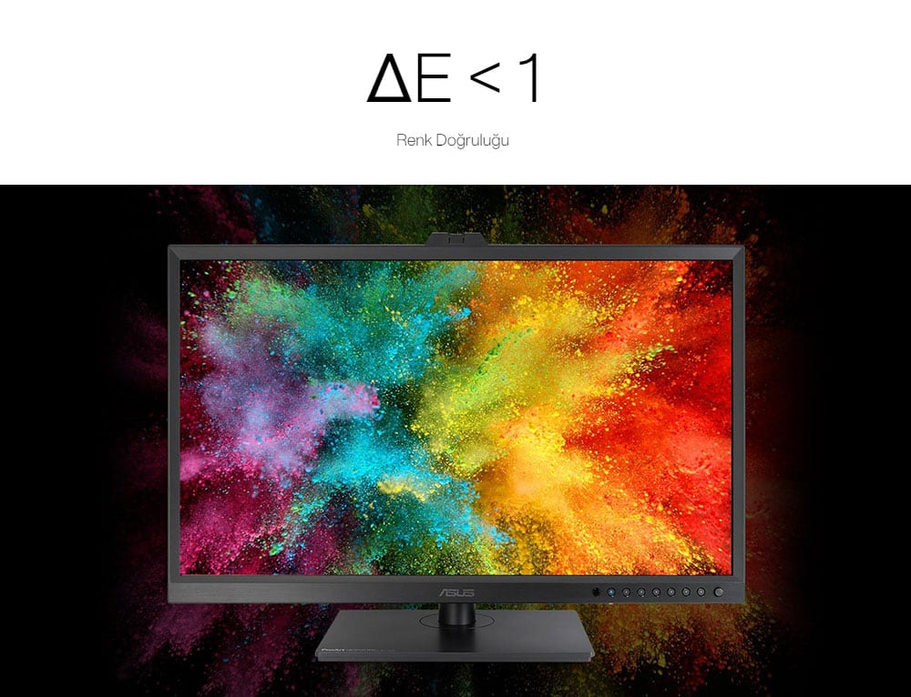 ASUS ProArt OLED PA32DC 31.5 inç 4K UHD OLED ekran, renk doğruluğu ve geniş renk gamı ile profesyonel grafik ve tasarım çalışmaları için ideal. 60Hz yenileme hızı ve 1ms tepki süresi ile akıcı görüntü.