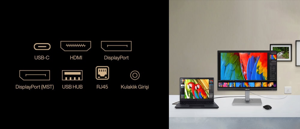 ASUS ProArt Display PA248CNV 24.1 inç profesyonel monitör, 75Hz yenileme hızı ve WUXGA çözünürlük ile yüksek renk doğruluğu sağlar. IPS panel, pivot ve adaptif senkronizasyon özellikleriyle tasarım ve.