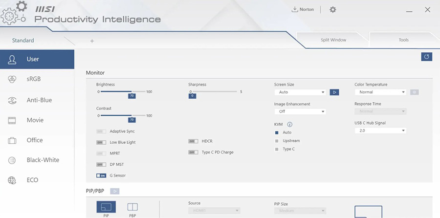 MSI PRO MP275QPDG 27 inç 100Hz 1ms 2K WQHD Adaptive Sync IPS Monitör h22