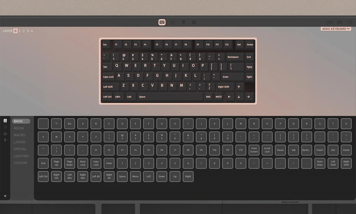 Gelişmiş Klavye Özelleştirmeleri İçin VIA.