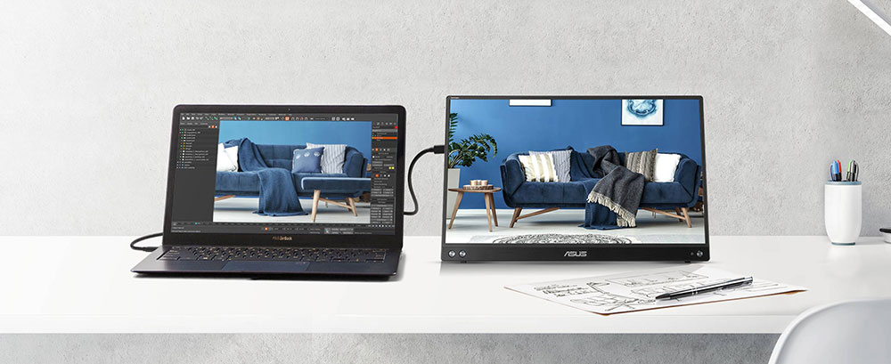 ASUS ZenScreen MB16ACV Monitör yh4