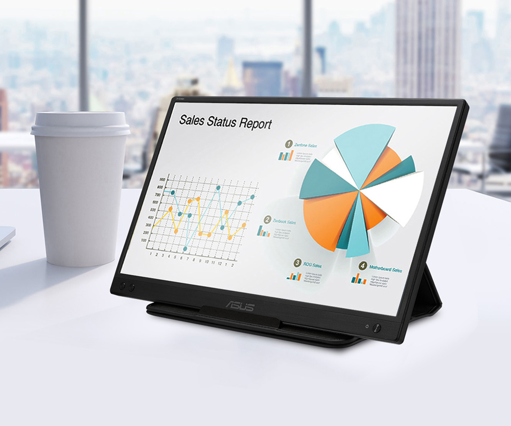 ASUS ZenScreen MB166C Monitör yh6