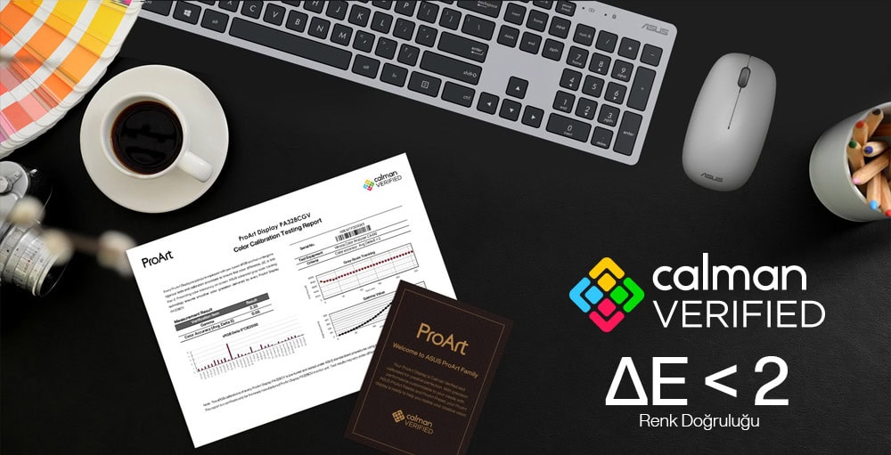 ASUS ProArt Display PA328CGV 32 inç 165Hz 2K WQHD profesyonel monitör, yüksek renk doğruluğu ve IPS panel ile grafik tasarım ve video düzenleme için ideal.