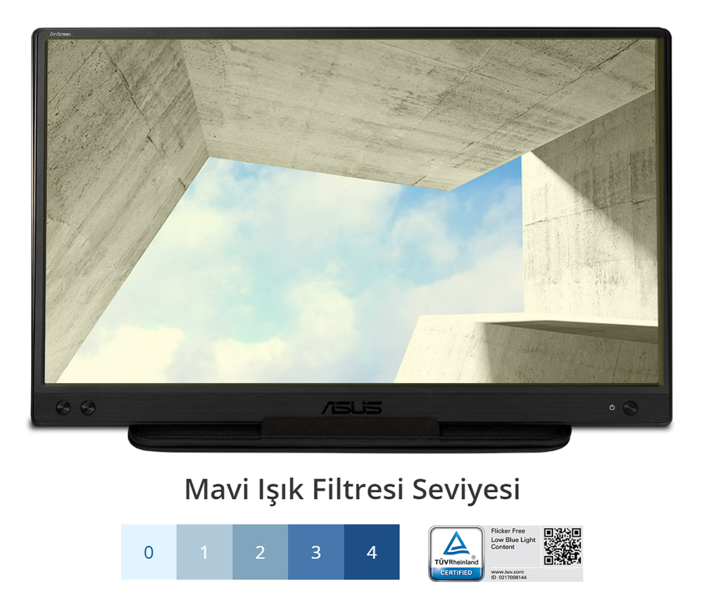 ASUS ZenScreen MB166C Monitör yh8