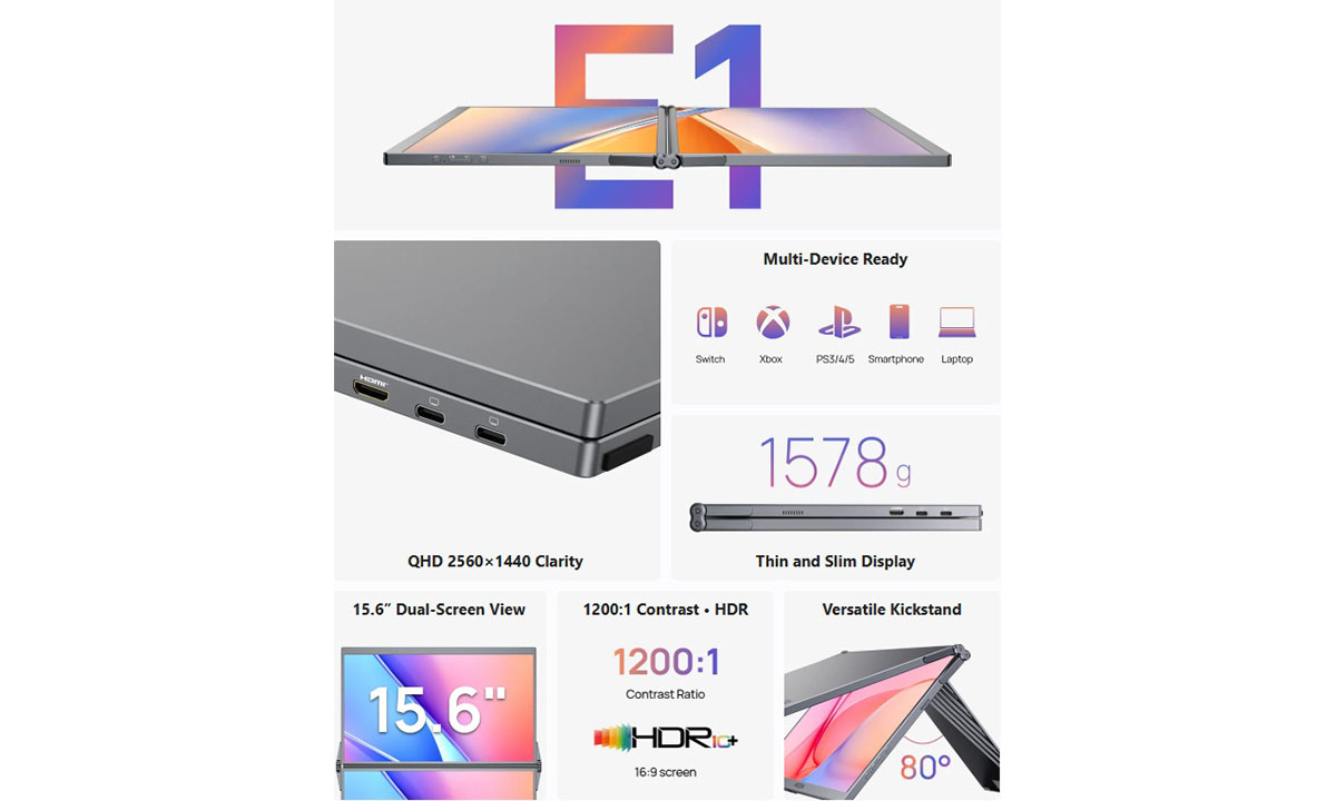 Modern Çoklu Görevler İçin Tasarlanmış Katlanabilir Bir Monitörle Tanışın