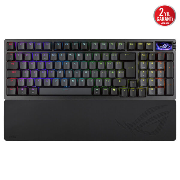 Asus Rog Azoth 96 He Black 8k Hz Rog Hfx V2 Manyetik Switch Hall Effect Rgb Kablosuz Hotswap İngilizce Mekanik Gaming Klavye 2