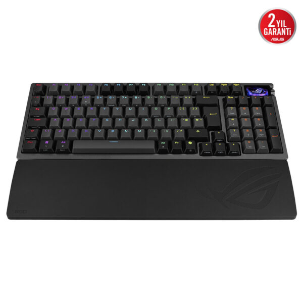 Asus Rog Azoth 96 He Black 8k Hz Rog Hfx V2 Manyetik Switch Hall Effect Rgb Kablosuz Hotswap İngilizce Mekanik Gaming Klavye 4