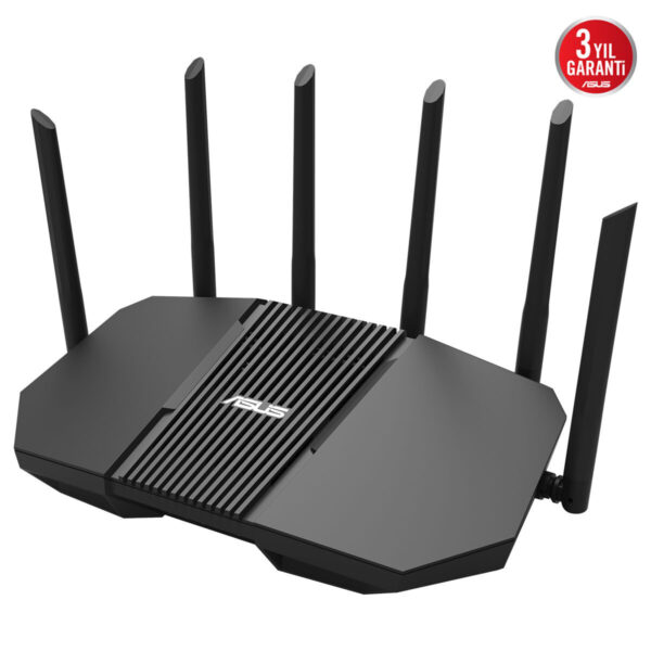 ASUS RT-BE90U-BE9400 üç bant Wi-Fi 7 yönlendirici, yüksek hız ve stabil bağlantı sağlar. Gelişmiş kablosuz teknolojisi ile ev ve ofis ağlarınızda güçlü ve güvenilir internet erişimi sunar.