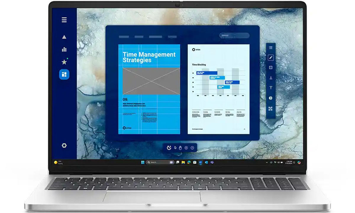 Geniş 16 İnç Ekran ile Verimli Çalışma Alanı