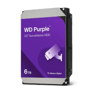 WD Purple 6TB 3.5 inç SATA 3.0 Güvenlik Kamerası Sabit Diski, 5400 Rpm, 256MB Önbellek, 7/24 Çalışma, Güçlü ve Güvenilir Depolama Çözümü.