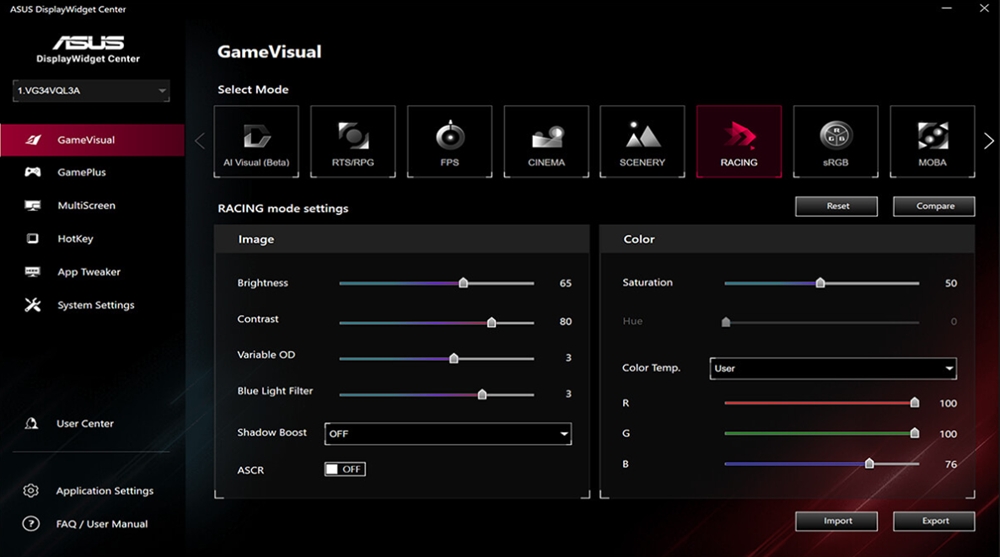 ASUS TUF Gaming VG27AQE5A Gaming Monitör H10