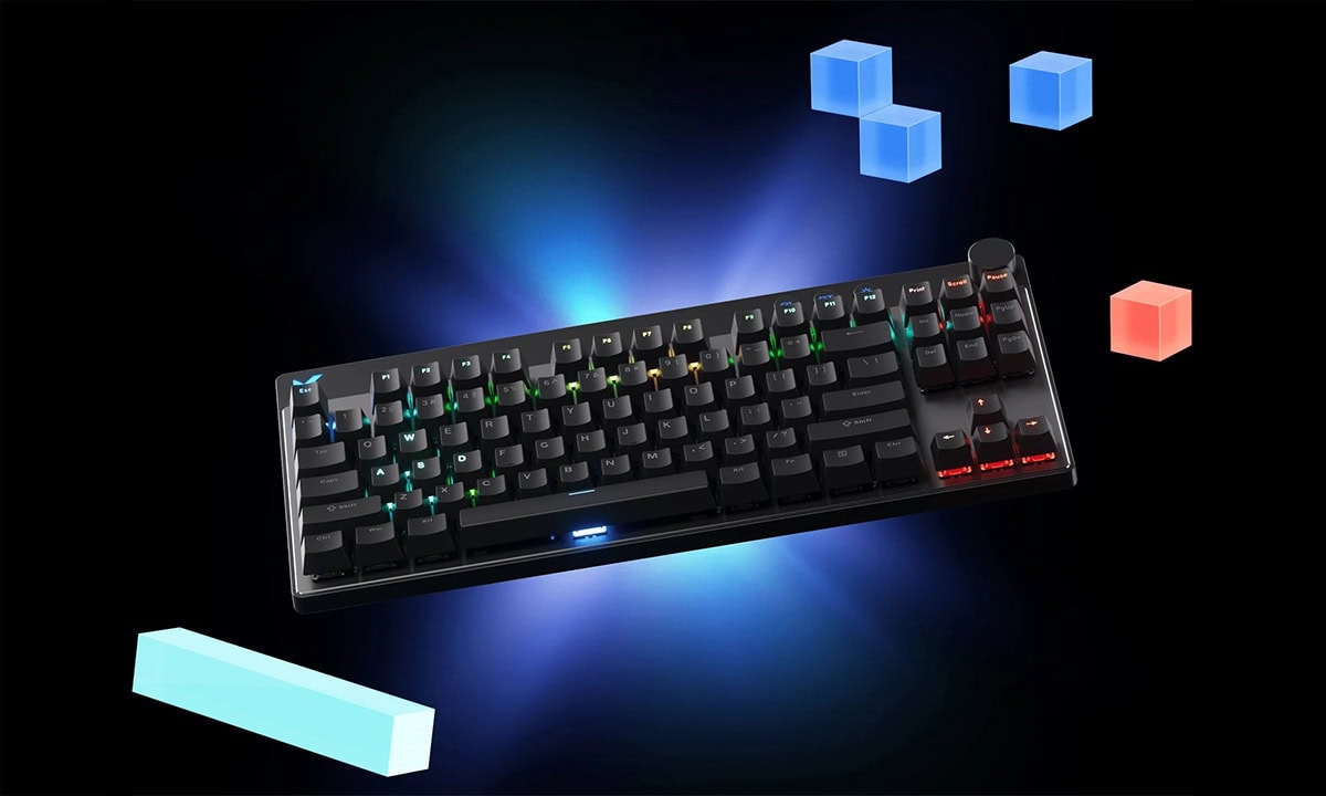 Yüksek performanslı MCHOSE Mix 87 Siyah RGB oyun klavyesi, manyetik anahtarlar ve Hotswap özelliği ile üstün oyun deneyimi sağlar. GT 8K Hz Hall Effect teknolojisi ve şık tasarımıyla öne çıkar.