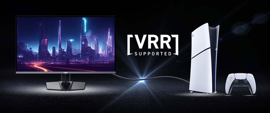 VRR destekli MSI MAG 271QP QD-OLED 26.5 inç 280Hz 0.03ms 2K WQHD oyun monitörü ve PlayStation 5 konsol kombinasyonu, üstün görüntü kalitesi ve akıcı oyun deneyimi sağlar.