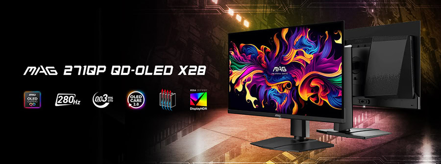 MSI MAG 271QP QD-OLED X28 26.5 Pivot Gaming Monitör H2