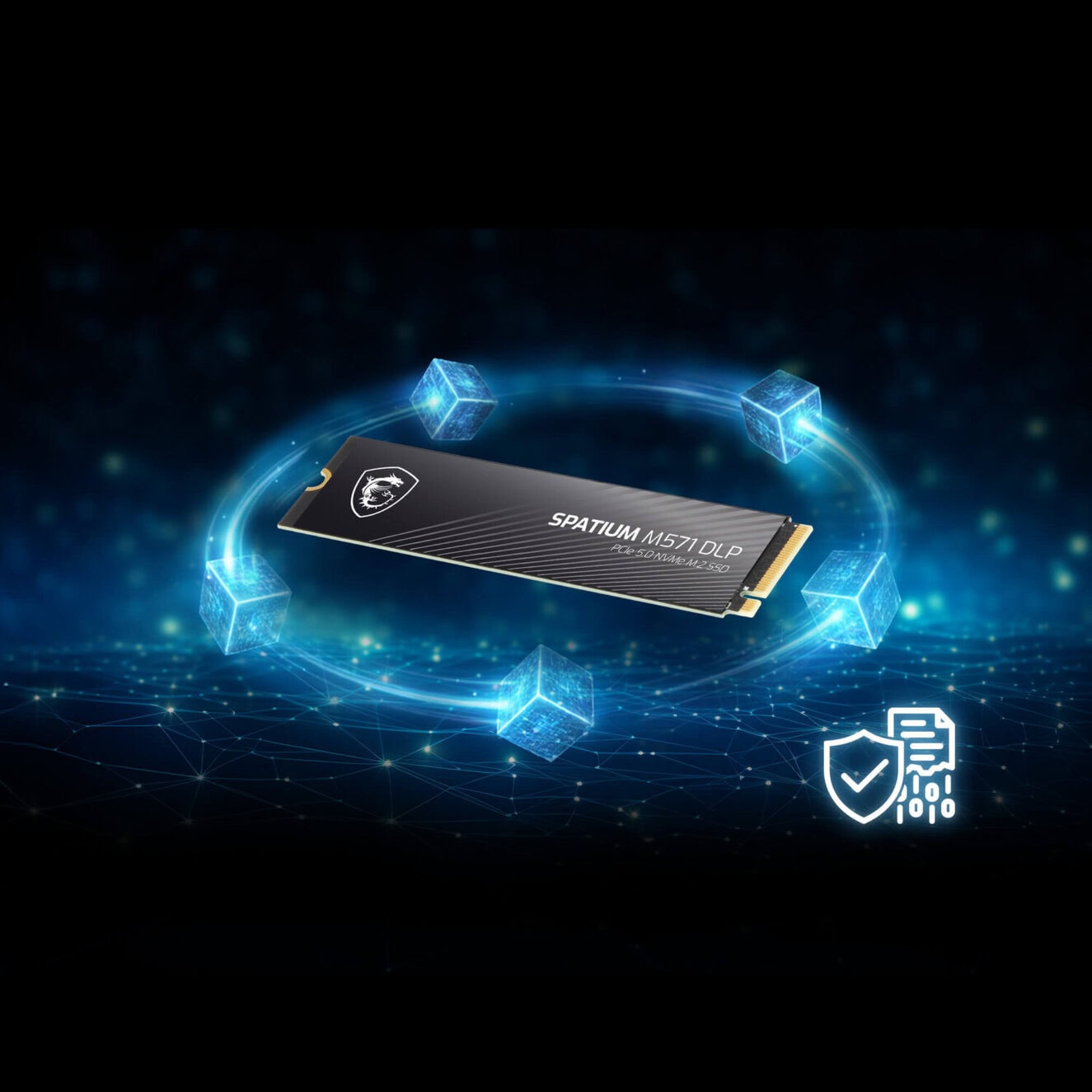 MSI SPATIUM M571 DLP 2TB NVMe PCIe Gen5 x4 SSD, yüksek okuma hızı 14500MB/s ve yazma hızı 11000MB/s ile üstün performans sağlar. Oyun ve profesyonel kullanım için ideal, dayanıklı ve güvenilir depolam.