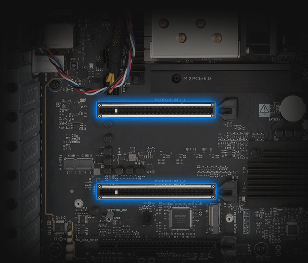 ASUS ExpertCenter Pro ET500I W8U95060TD Intel Core Ultra 9-285K NVIDIA RTX 5060 Ti 16GB GDDR7 128GB DDR5 2TB M.2 SSD FreeDos Masaüstü İş İstasyonu h4