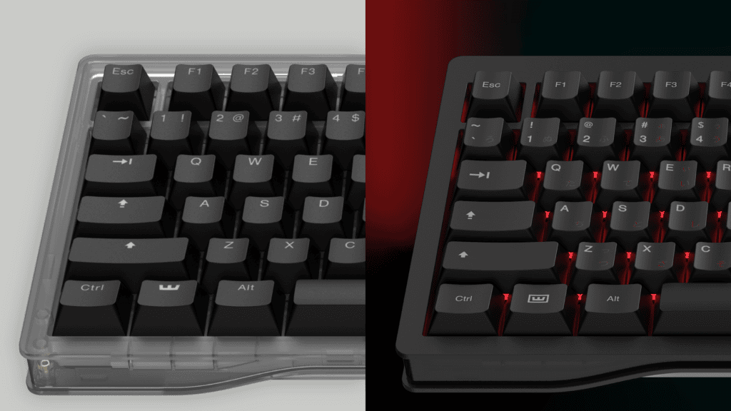 Wooting 80HE ve 80HE TenZ oyun klavyeleri, farklı tasarım ve aydınlatma özellikleriyle öne çıkar. Bu görsel, iki modelin detaylarını ve aralarındaki farkları gösteriyor.