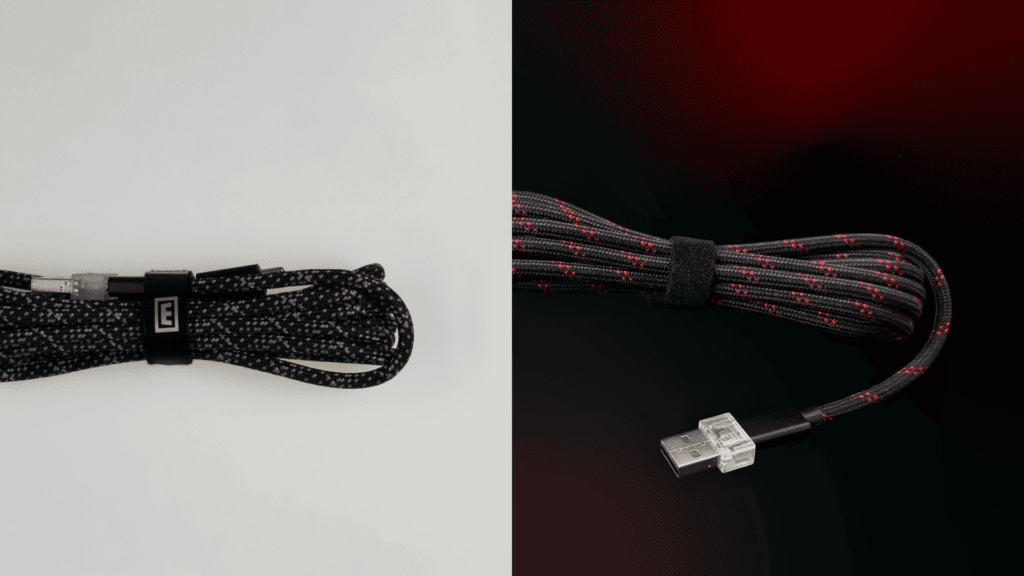 Wooting 80HE ve 80HE TenZ Takeover kabloları, yüksek kaliteli ve dayanıklı tasarımlarıyla oyun ve bilgisayar ekipmanlarında tercih edilir.