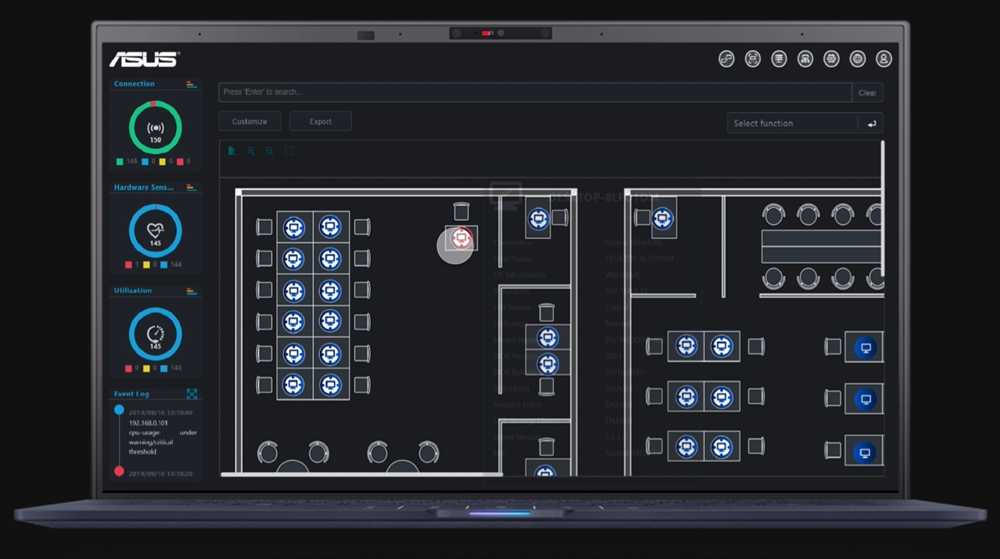 ASUS ExpertCenter Pro ET500I W8U9RTX6000D Intel Core Ultra 9-285K NVIDIA RTX 6000 48GB GDDR6 128GB DDR5 4TB M.2 SSD FreeDos Masaüstü İş İstasyonu h9