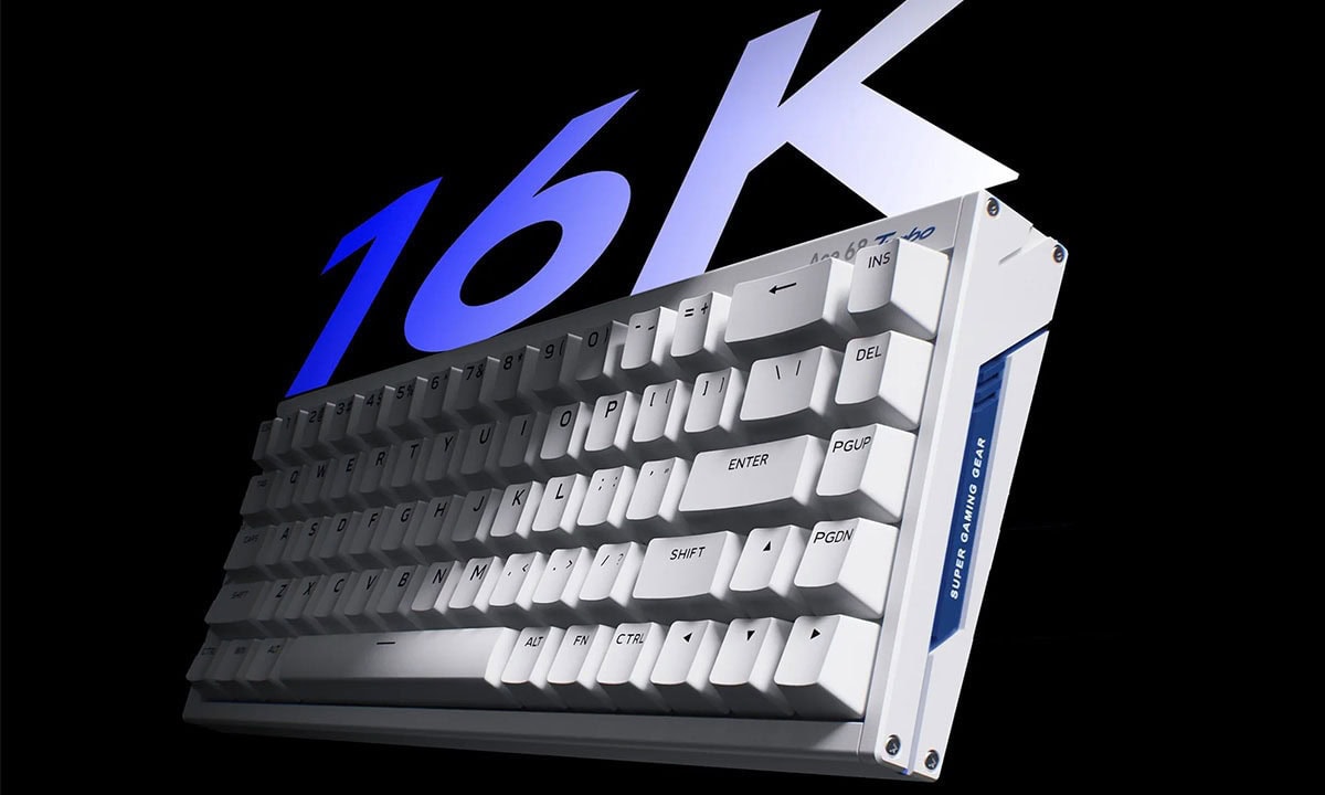 MCHOSE Ace 68 Turbo Esports Galaxy Orange renkli, form faktörlü, GT 16K Hz Hall Effect sensörlü, RGB aydınlatmalı, Hotswap özellikli gaming klavye.