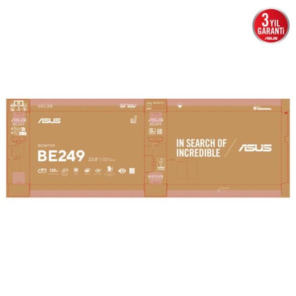 ASUS BE249CGN 23.8 inç 120Hz, 5ms, Adaptive Sync, Pivot, Full HD IPS monitör.