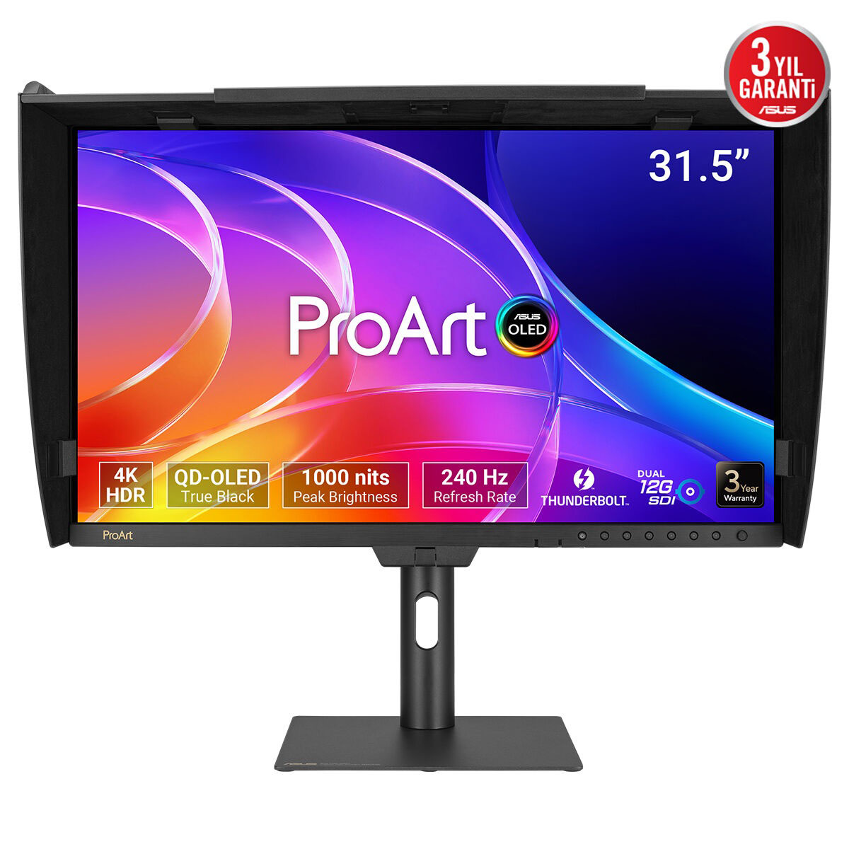 Asus Proart Display Oled Pa32usd 31.5 Inç 240hz 0.1ms 4k Uhd Adaptive Sync Qd Oled Pivot Monitör 2