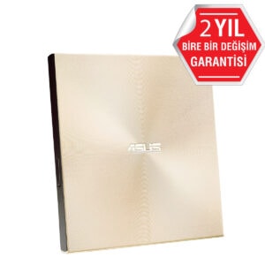 ASUS ZenDrive U9M SDRW-08U9M-U, M-DISC destekli ultra ince harici DVD yazıcı, şık altın tasarımıyla taşınabilir ve yüksek performans sağlar.