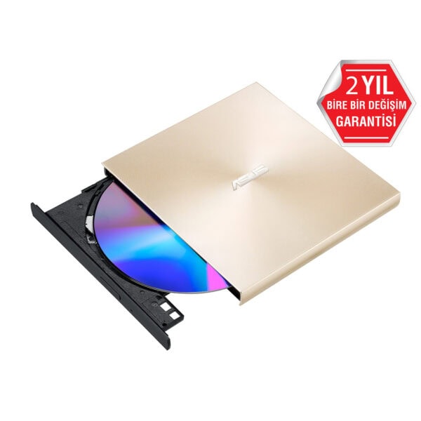 ASUS ZenDrive U9M SDRW-08U9M-U, M-DISC destekli, ultra ince ve şık tasarımlı harici DVD yazıcı. Yüksek hızda veri yazma ve okuma özellikleriyle güvenilir ve taşınabilir.