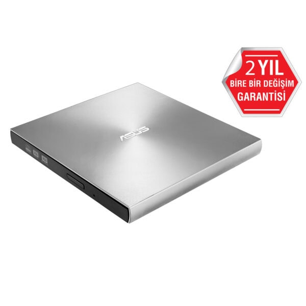 ASUS ZenDrive U9M SDRW-08U9M-U, şık gümüş tasarımıyla ultra ince ve hafif harici DVD yazıcı. M-DISC desteği ile güvenli veri yedekleme sağlar, 2 yıl garanti ile dayanıklıdır.